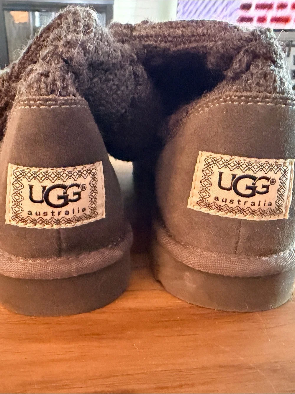 Ugg Classic Argyle Diamond Knit Tall Sweater Boots Gray Size 8